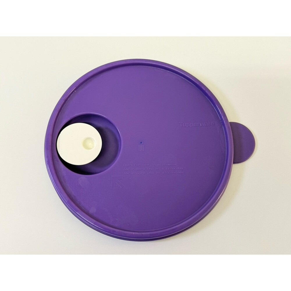 Vintage Tupperware CrystalWave Purple Vented Microwave Replacement Lid 7.5” in